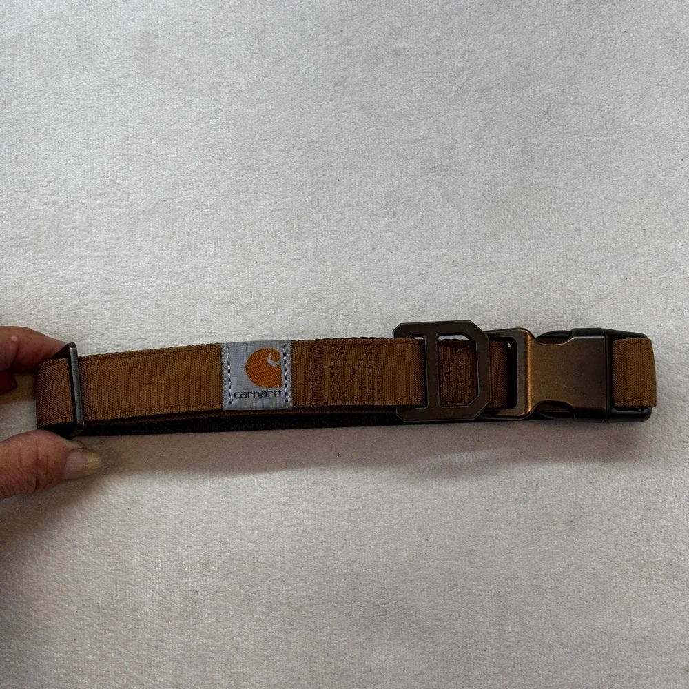 Carhartt Nylon Duck Dog Leash‎ & Collar Set Large Brown Rain Defender Reflective